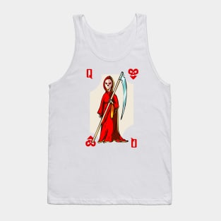 Easy Halloween Playing Card Costume: Queen of Hearts Tank Top